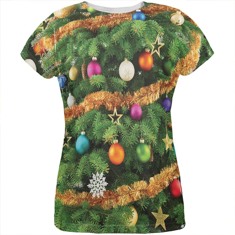 Christmas Tree Costume All Over Womens T Shirt – BadlandsChugs