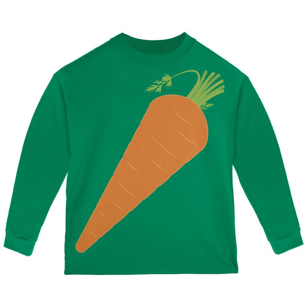 Halloween Vegetable Carrot Costume Toddler Long Sleeve T Shirt