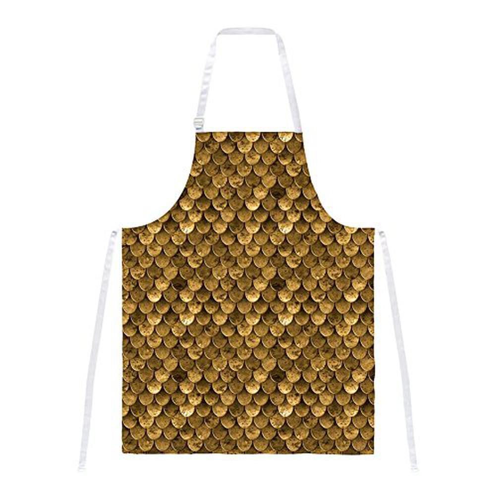 Bronze Scale Armor Costume All Over Apron