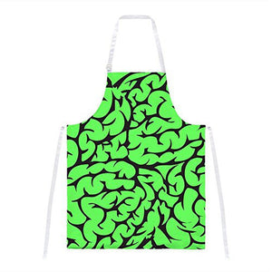 Halloween Green Brains All Over Apron