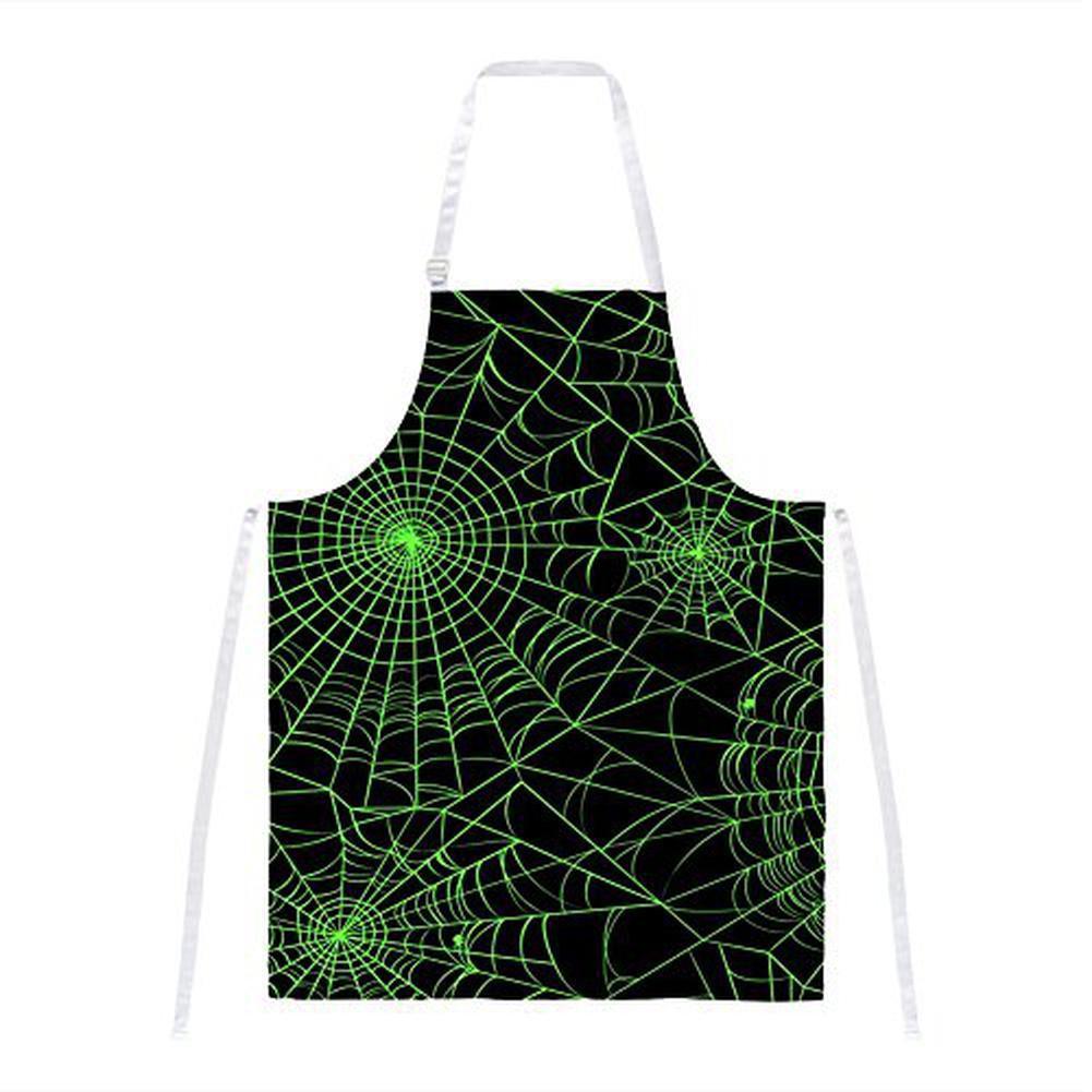 Halloween Spider Webs All Over Apron