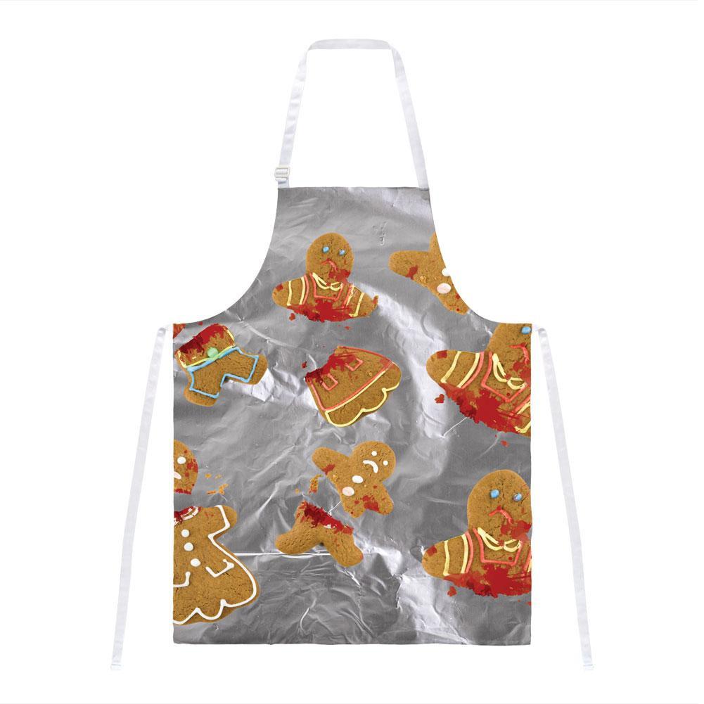Gingerbread Massacre Funny All Over Apron