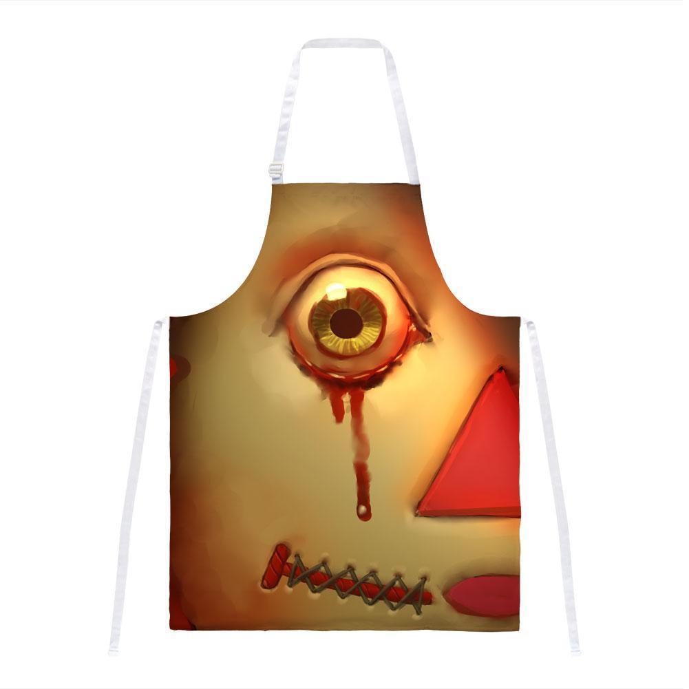 Halloween Haunted Doll All Over Apron