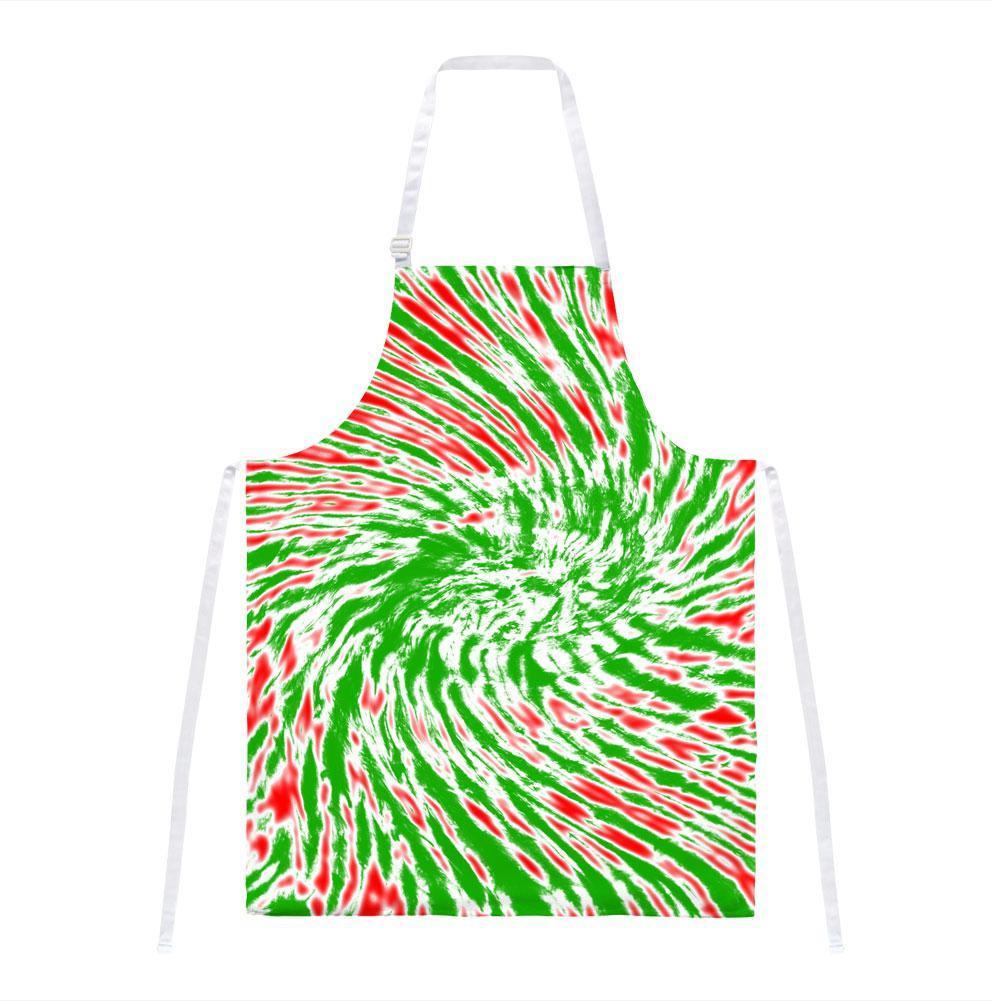 Christmas Tie Dye Red Green All Over Apron