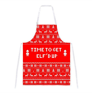 Christmas Time to Get Elf'd Up Ugly Sweater All Over Apron