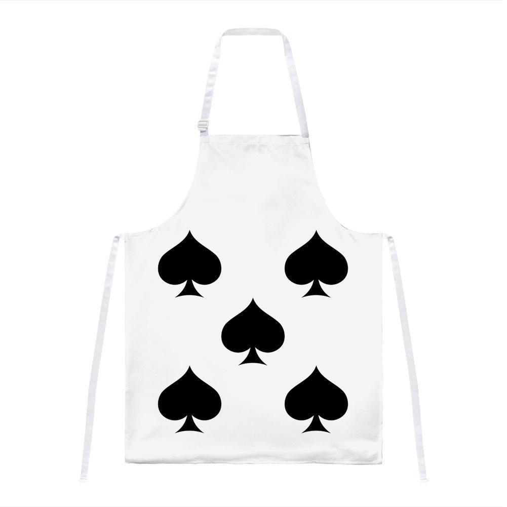Halloween Five of Spades Card Soldier Costume All Over Apron