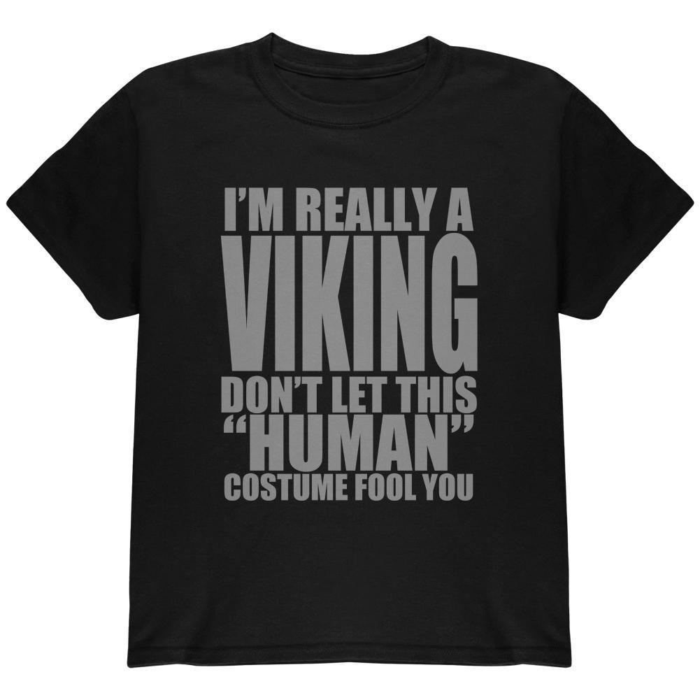 Halloween Human Viking Costume Youth T Shirt
