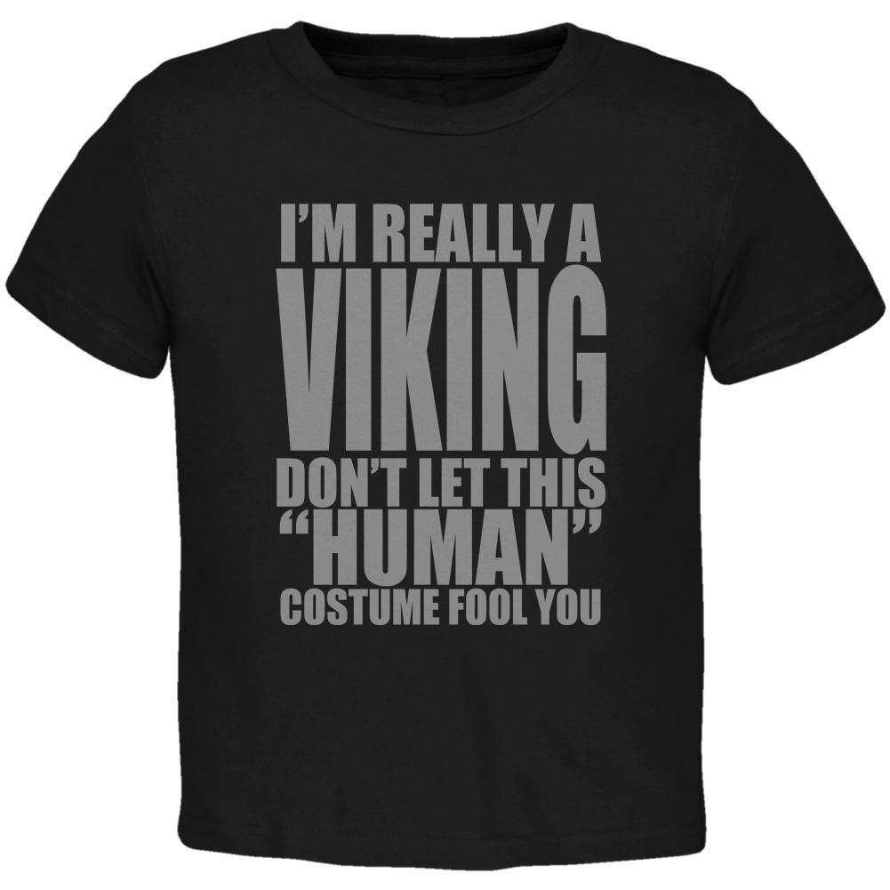 Halloween Human Viking Costume Toddler T Shirt