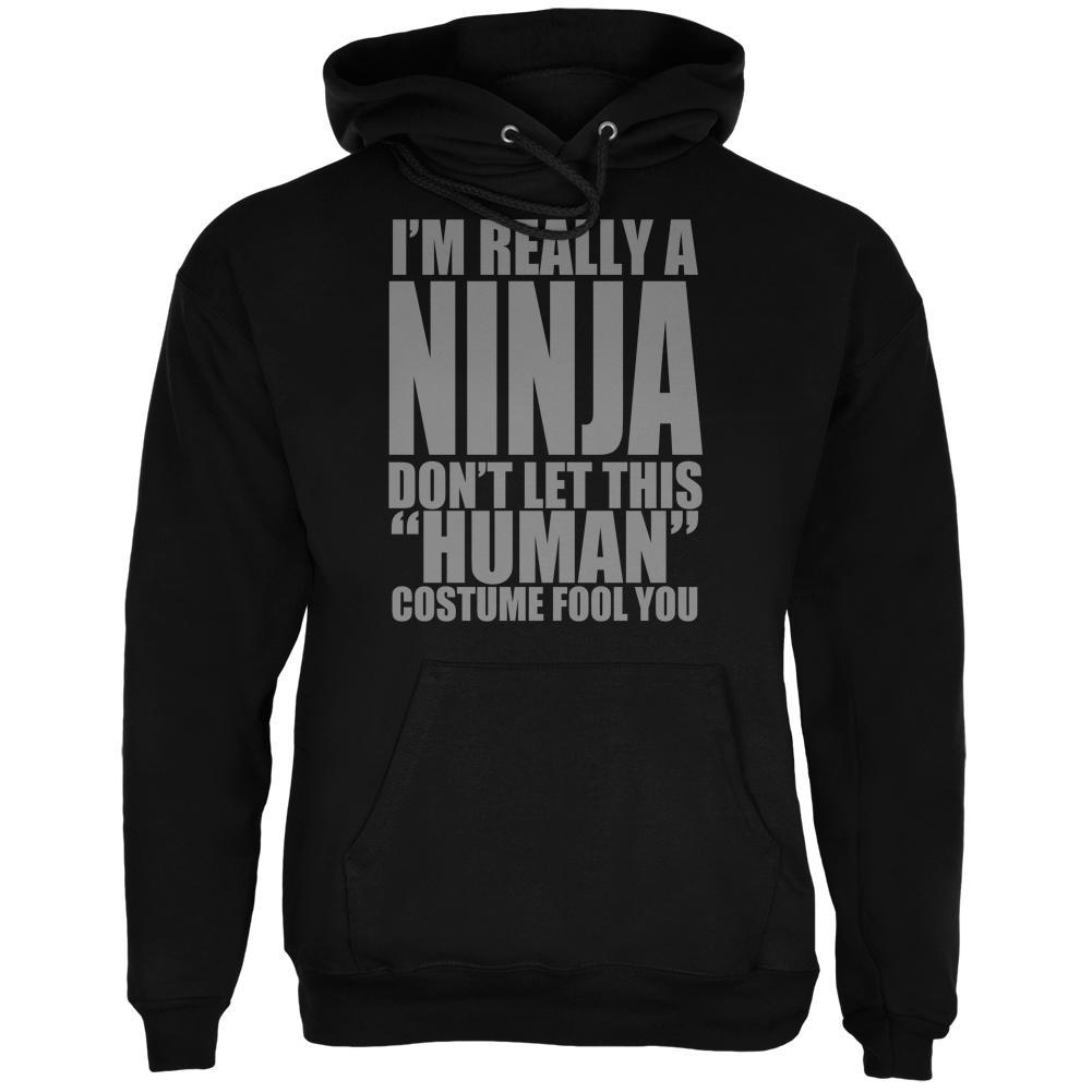 Halloween Human Ninja Costume Mens Hoodie