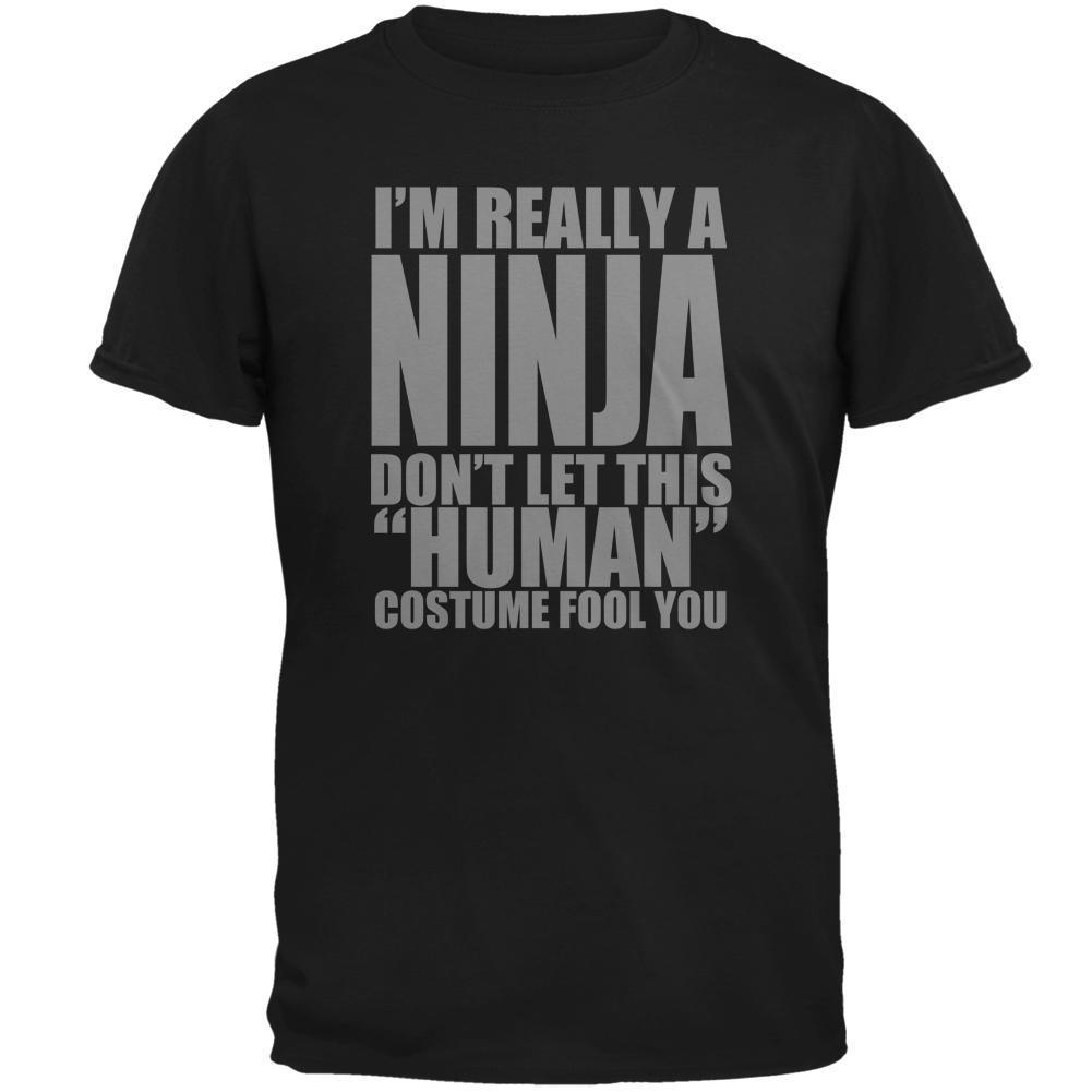 Halloween Human Ninja Costume Mens T Shirt