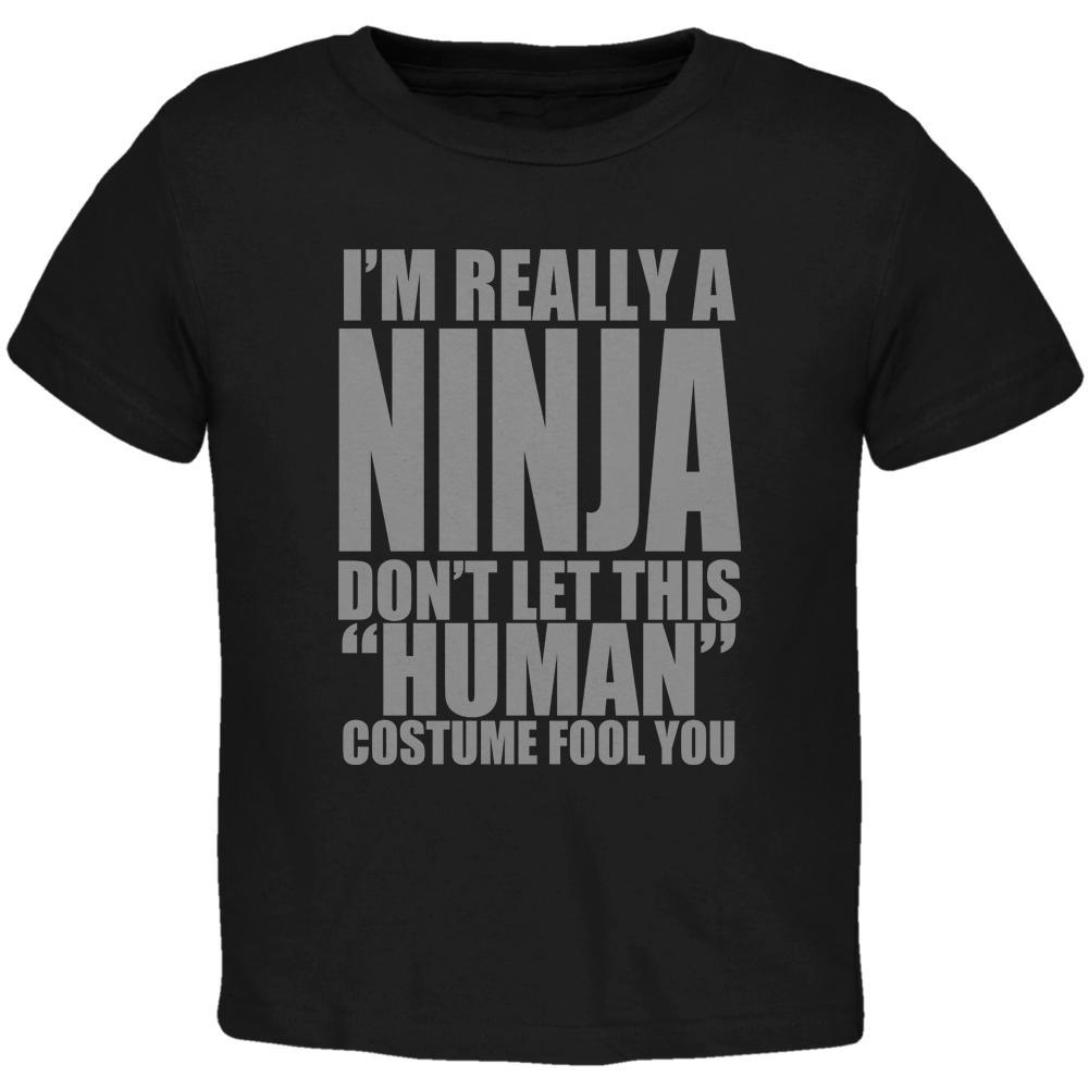 Halloween Human Ninja Costume Toddler T Shirt