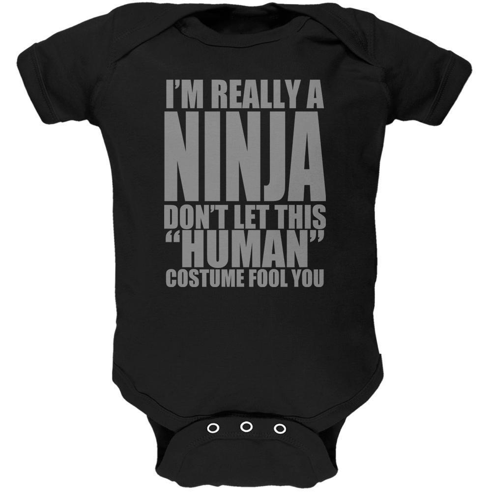 Halloween Human Ninja Costume Soft Baby One Piece