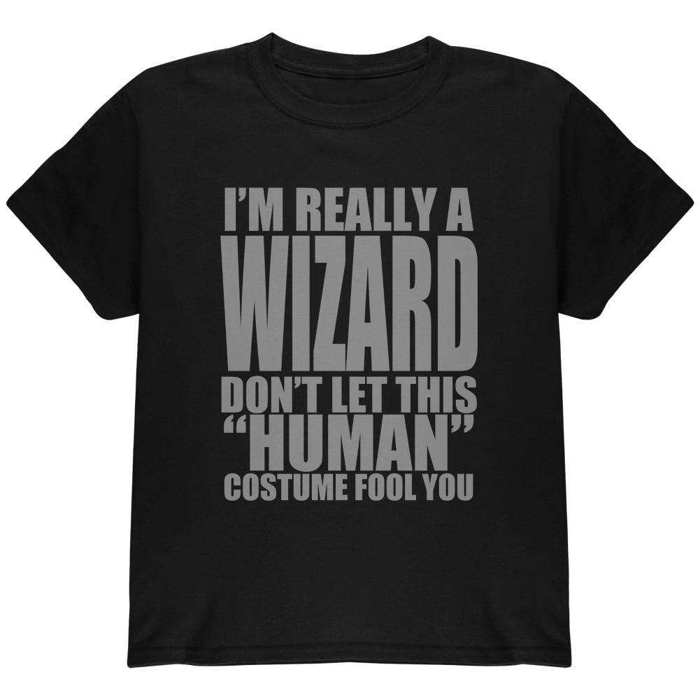 Halloween Human Wizard Costume Youth T Shirt