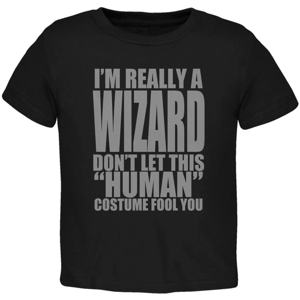 Halloween Human Wizard Costume Toddler T Shirt