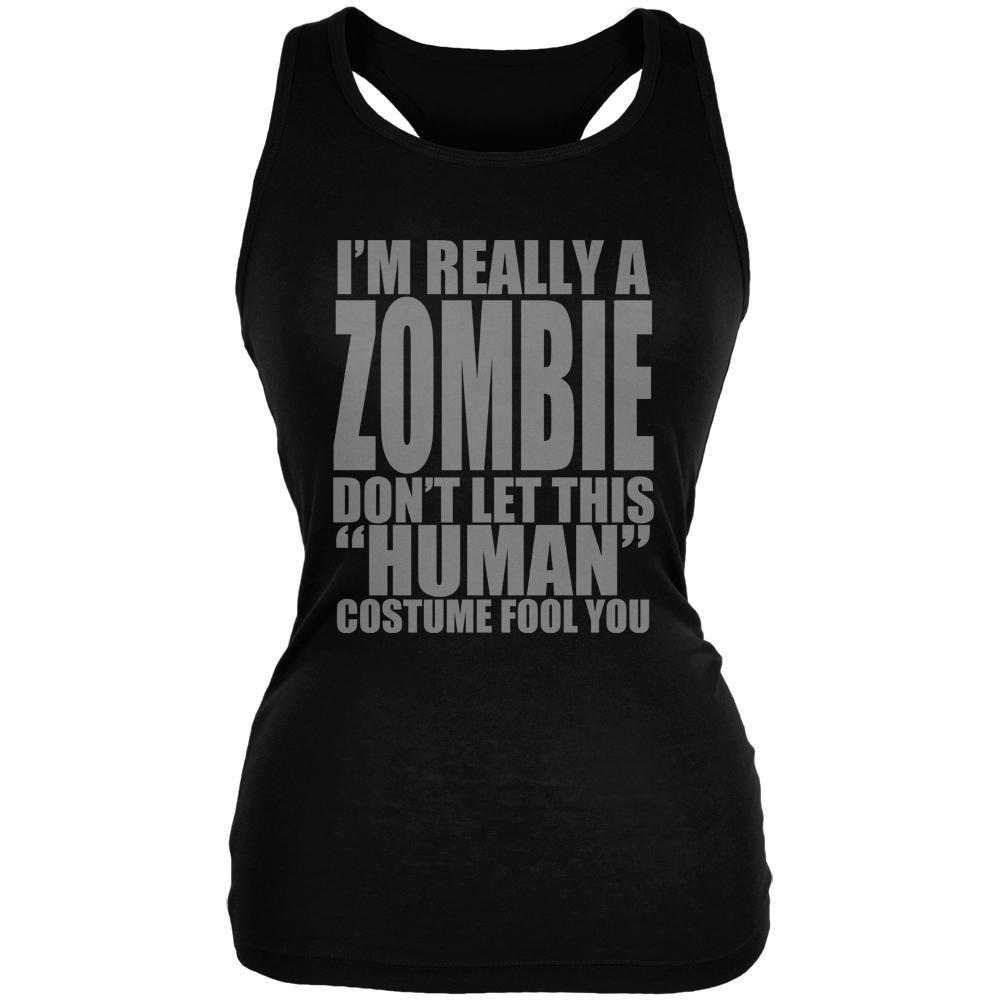 Halloween Human Zombie Costume Juniors Soft Tank Top