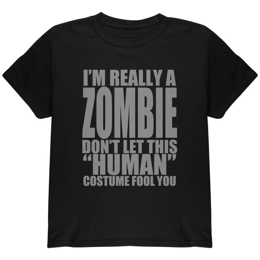 Halloween Human Zombie Costume Youth T Shirt