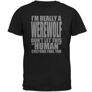 Halloween Human Werewolf Costume Mens T Shirt