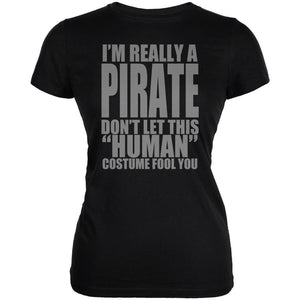 Halloween Human Pirate Costume Juniors Soft T Shirt