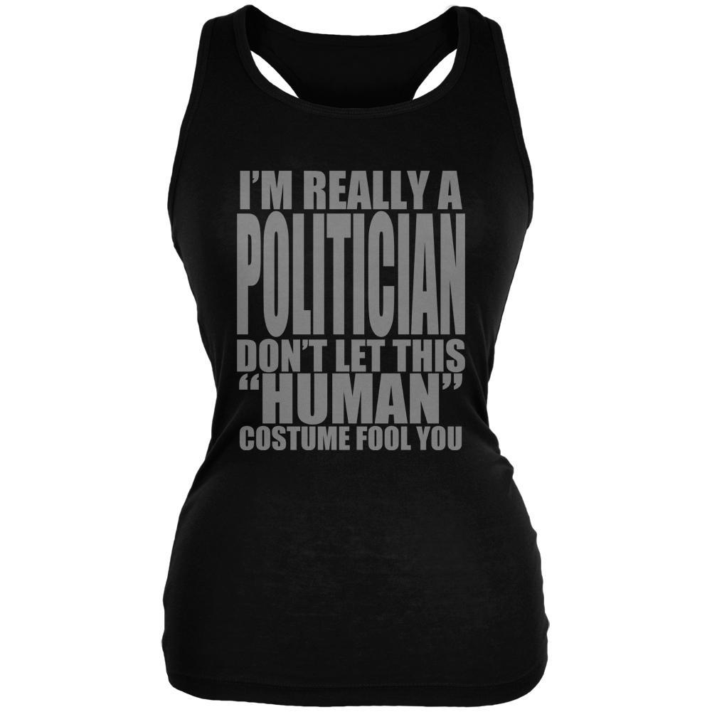 Halloween Human Politician Costume Juniors Soft Tank Top