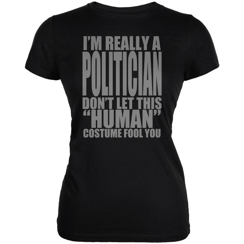 Halloween Human Politician Costume Juniors Soft T Shirt