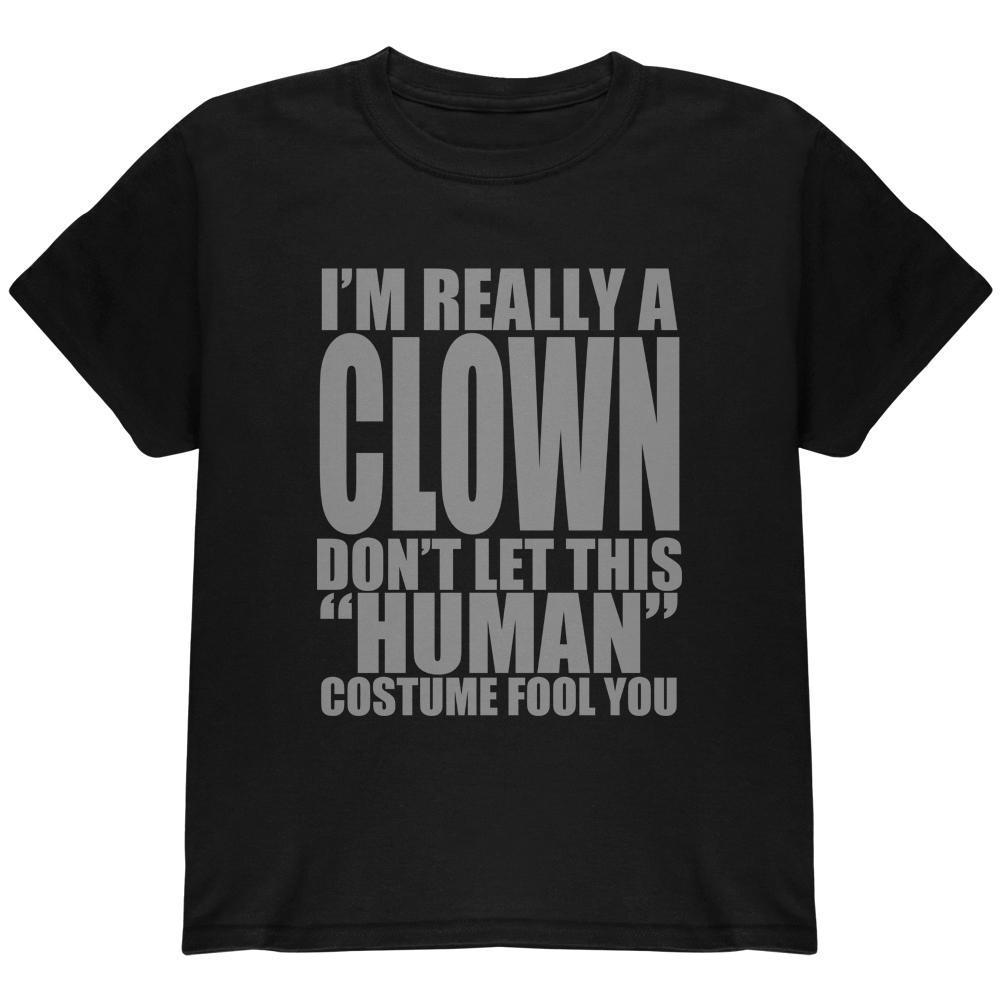 Halloween Human Clown Costume Youth T Shirt