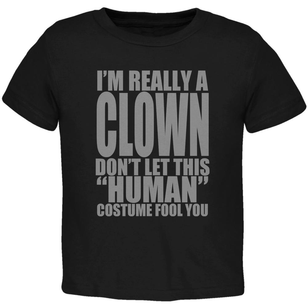 Halloween Human Clown Costume Toddler T Shirt