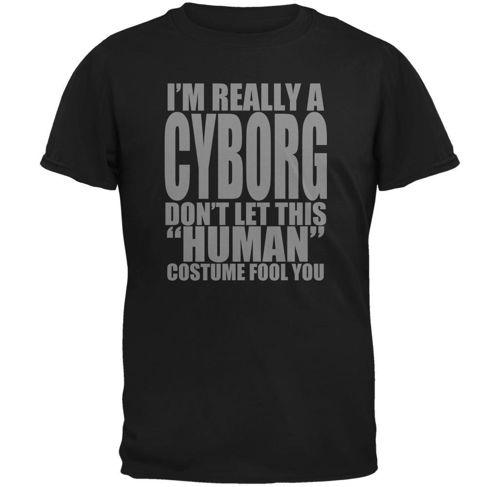Halloween Human Cyborg Costume Mens T Shirt