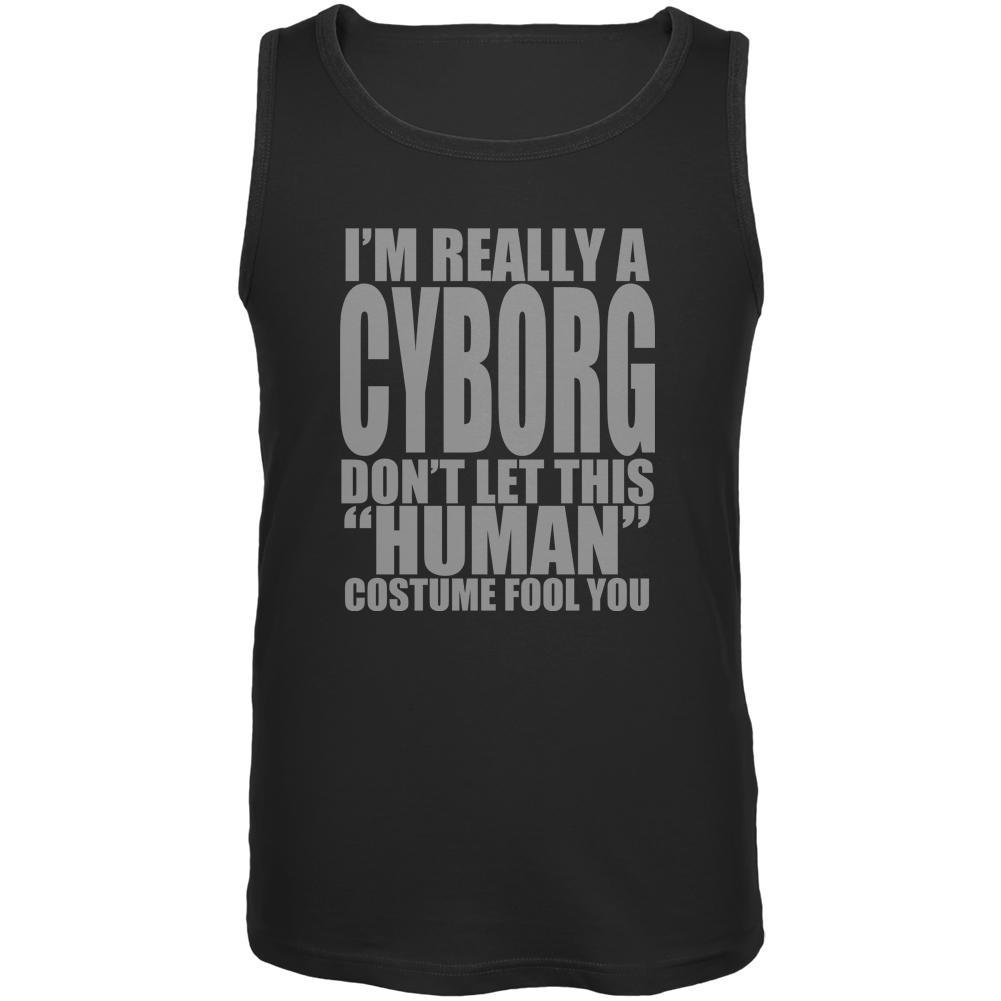 Halloween Human Cyborg Costume Mens Tank Top