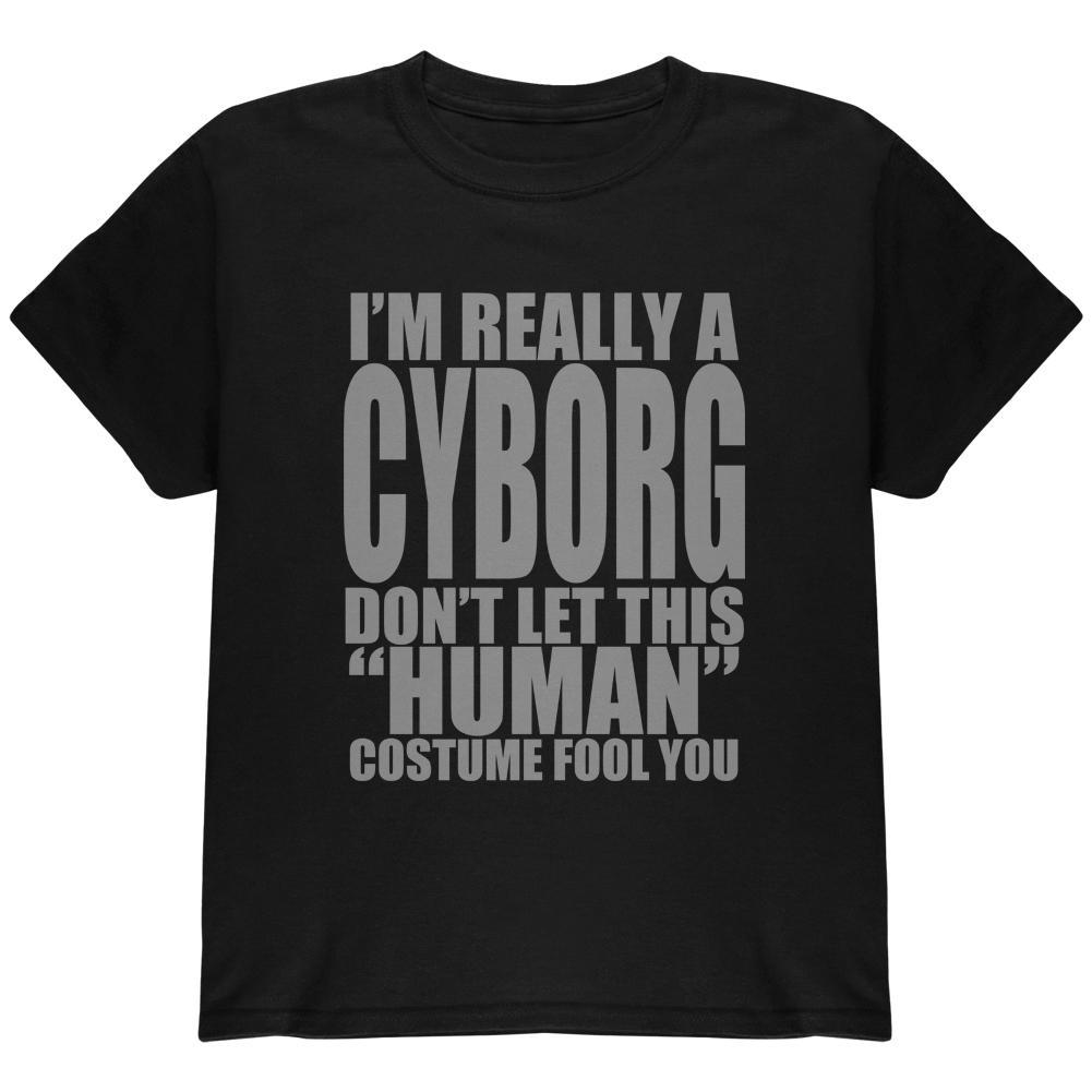 Halloween Human Cyborg Costume Youth T Shirt