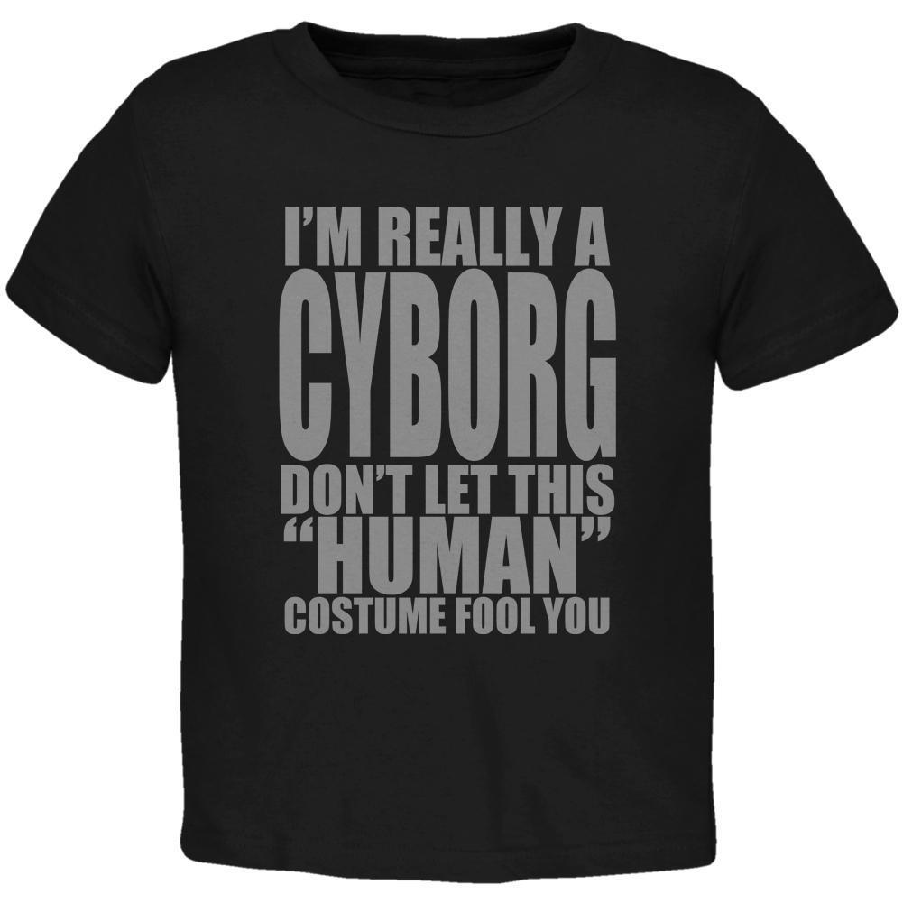 Halloween Human Cyborg Costume Toddler T Shirt