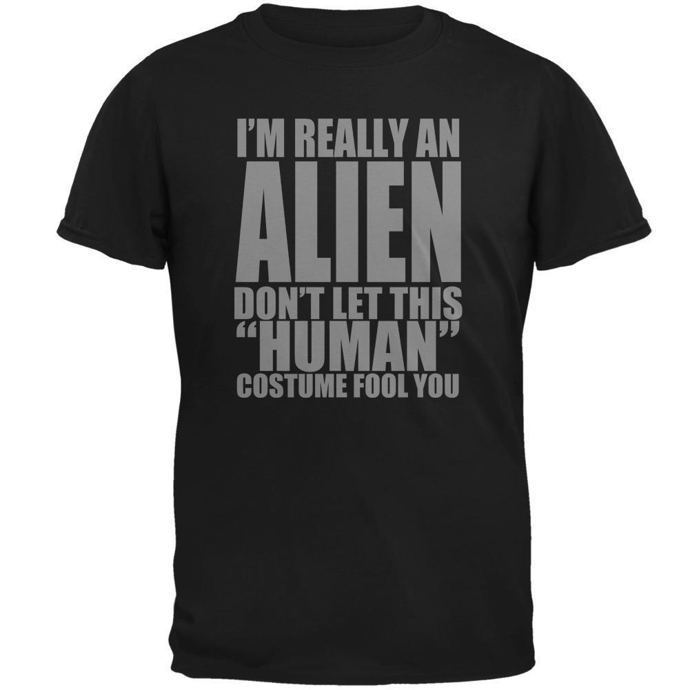 Halloween Human Alien Costume Mens T Shirt