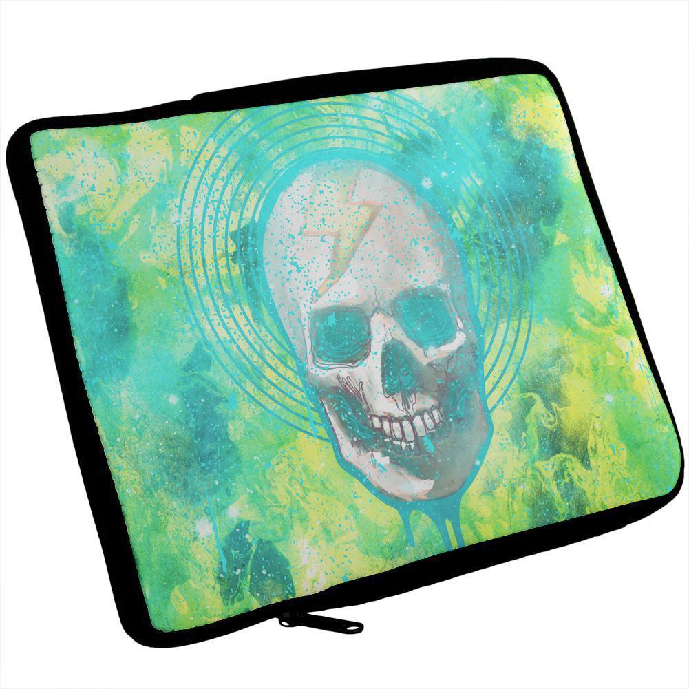 Halloween Lightning Bolt Skull Distressed Plasma iPad Tablet Sleeve