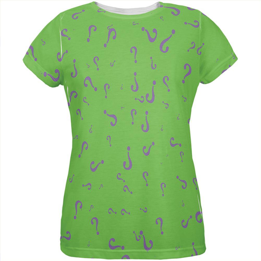 Riddle Me This Halloween Costume All Over Womens T Shirt