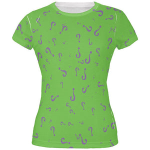 Riddle Me This Halloween Costume All Over Juniors T Shirt