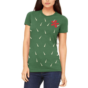 Halloween Cactus Costume Juniors Soft T Shirt