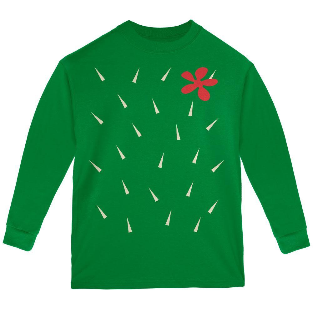 Halloween Cactus Costume Youth Long Sleeve T Shirt