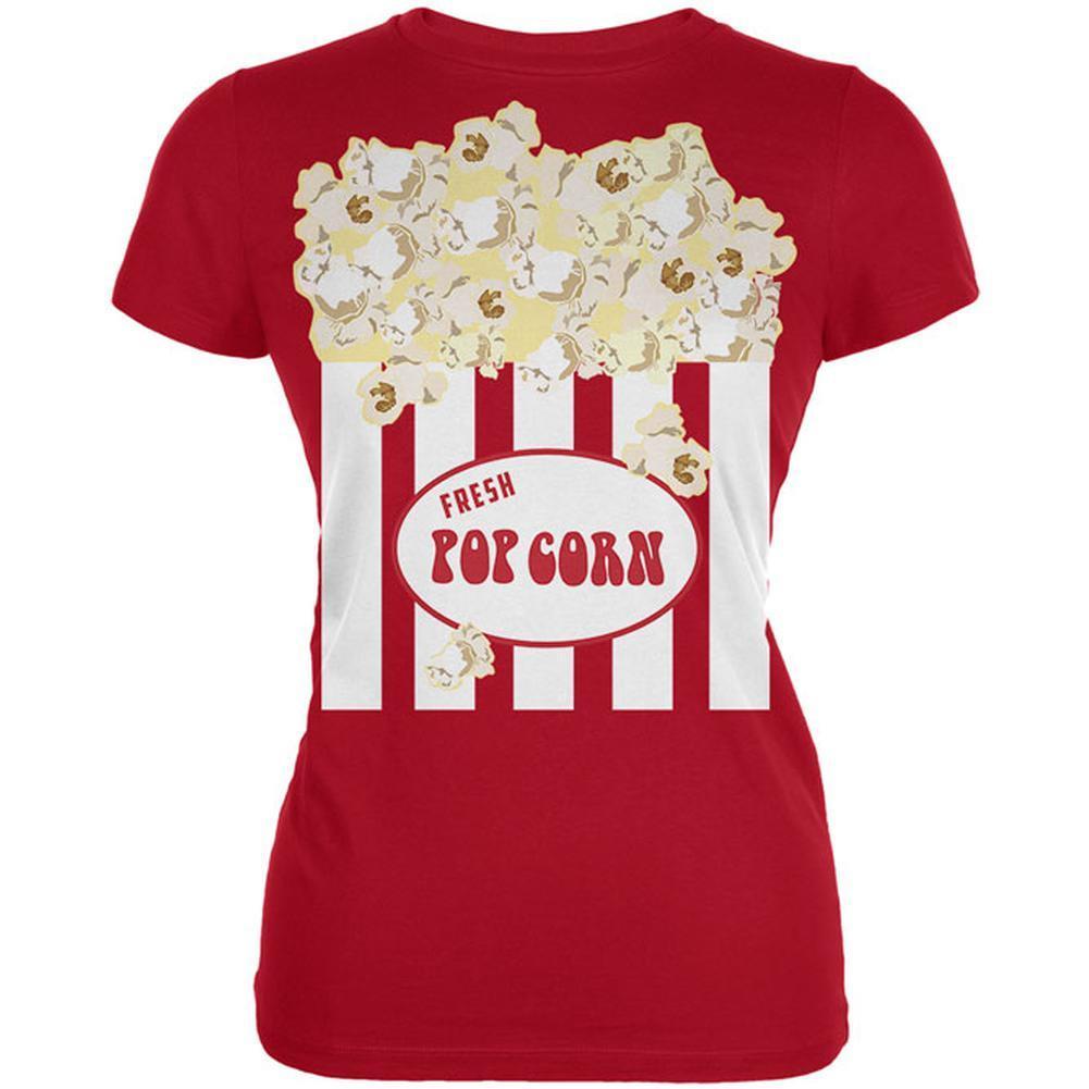 Halloween Popcorn Costume Juniors Soft T Shirt