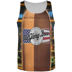 Halloween Old Glory Brew Beer Bottle Costume All Over Mens Tank Top
