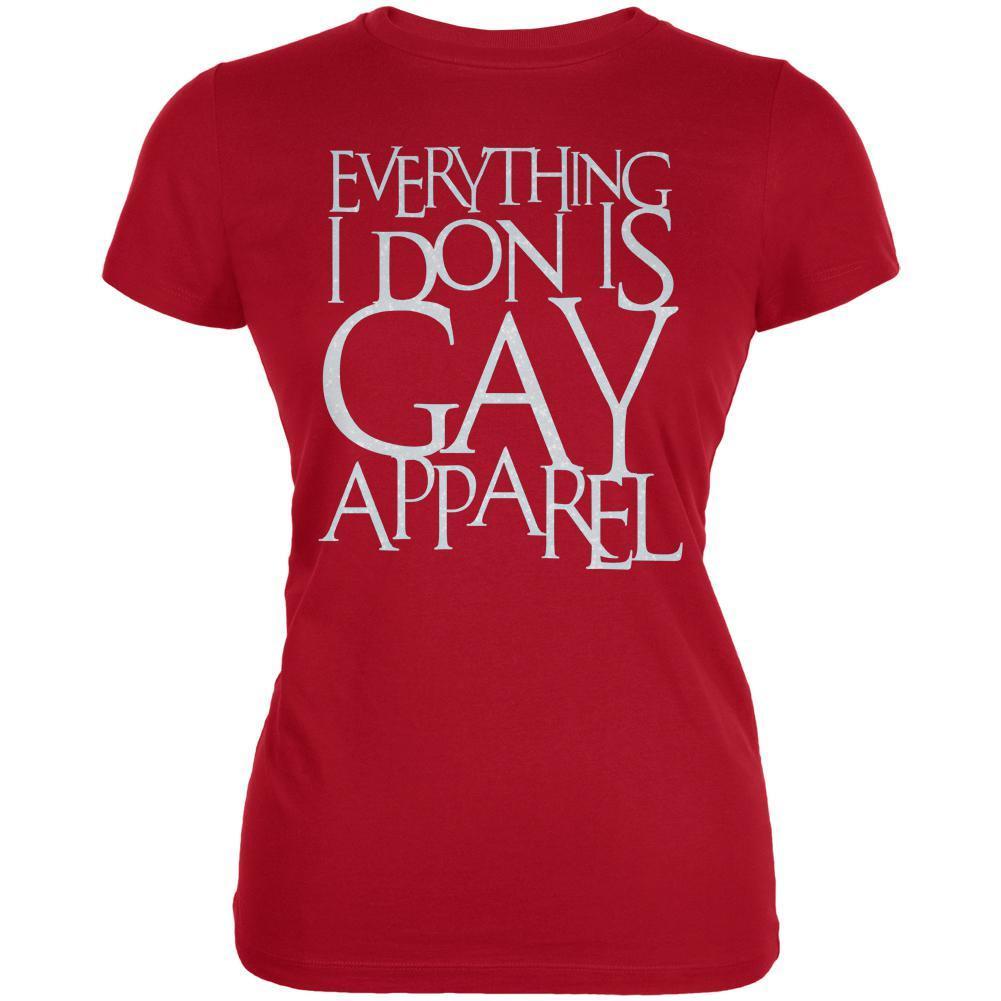 Christmas Everything I Don Is Gay Apparel Funny Juniors Soft T Shirt