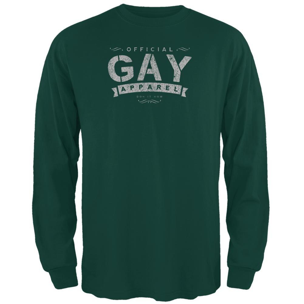 Christmas Official Gay Apparel Vintage Retro Funny Mens Long Sleeve T Shirt