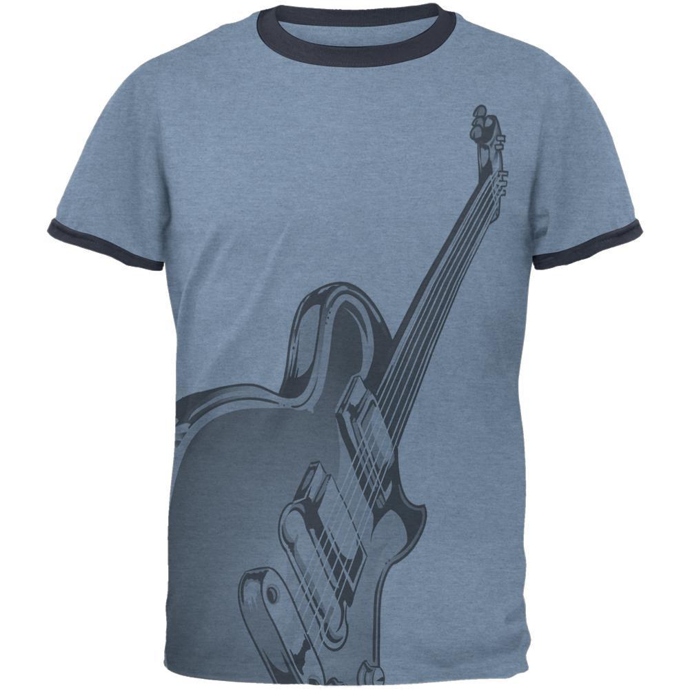 Electric Air Guitar Funny Costume Mens Ringer T Shirt