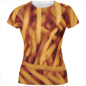 Fast Food Golden French Fries Costume All Over Juniors T Shirt