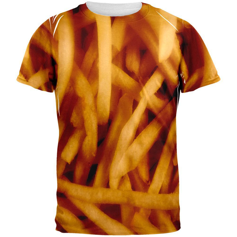 Fast Food Golden French Fries Costume All Over Mens T Shirt