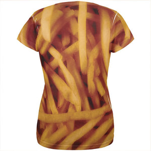 Fast Food Golden French Fries Costume All Over Womens T Shirt