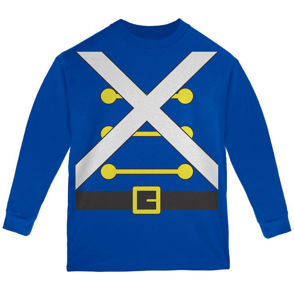 Christmas Toy Soldier Costume Youth Long Sleeve T Shirt