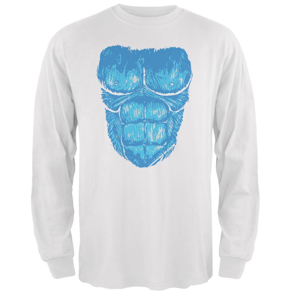 Halloween Yeti Bigfoot Costume Mens Long Sleeve T Shirt