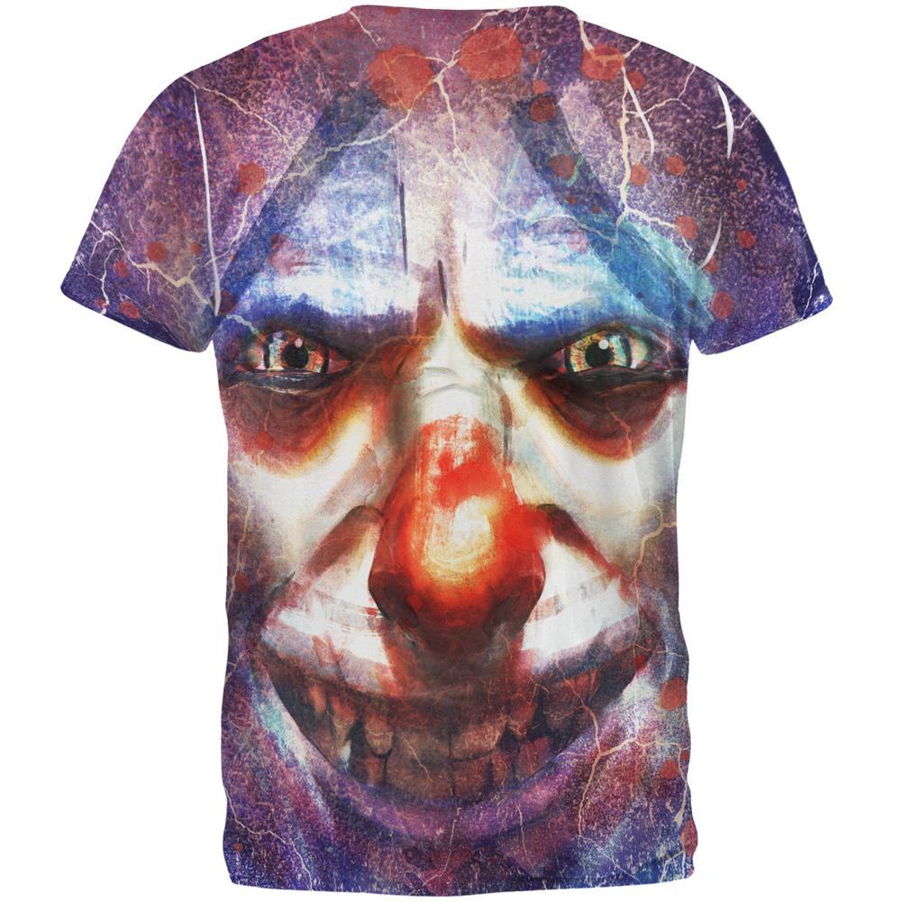 Halloween Insane Nightmare Clown All Over Mens T Shirt