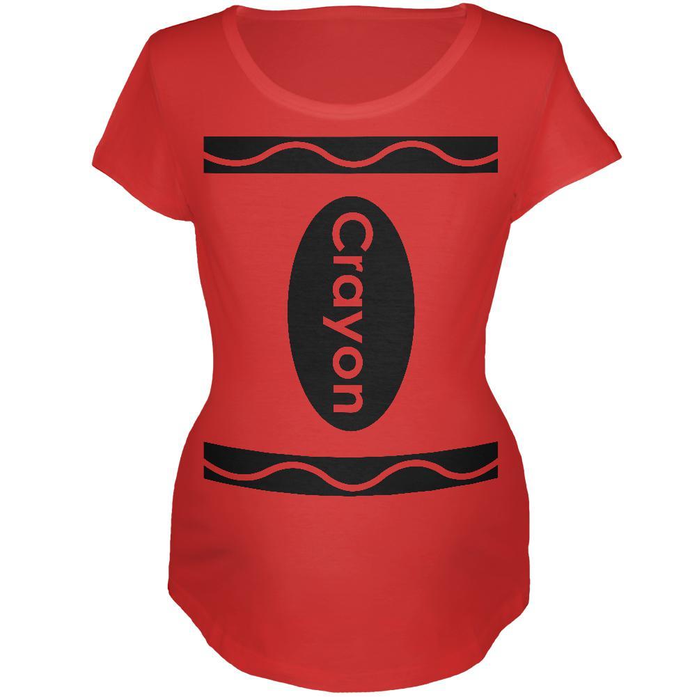 Halloween Crayon Costume Maternity Soft T Shirt