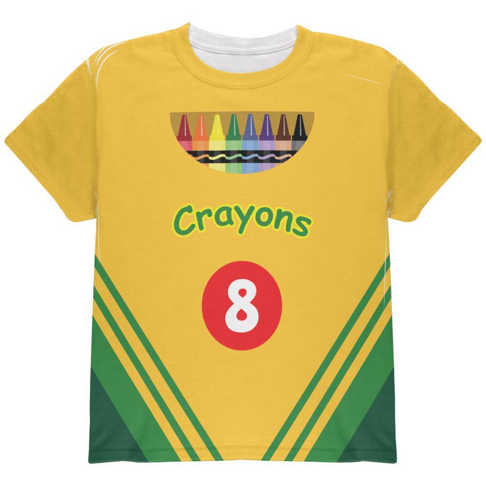Halloween Crayon Box Costume All Over Youth T Shirt