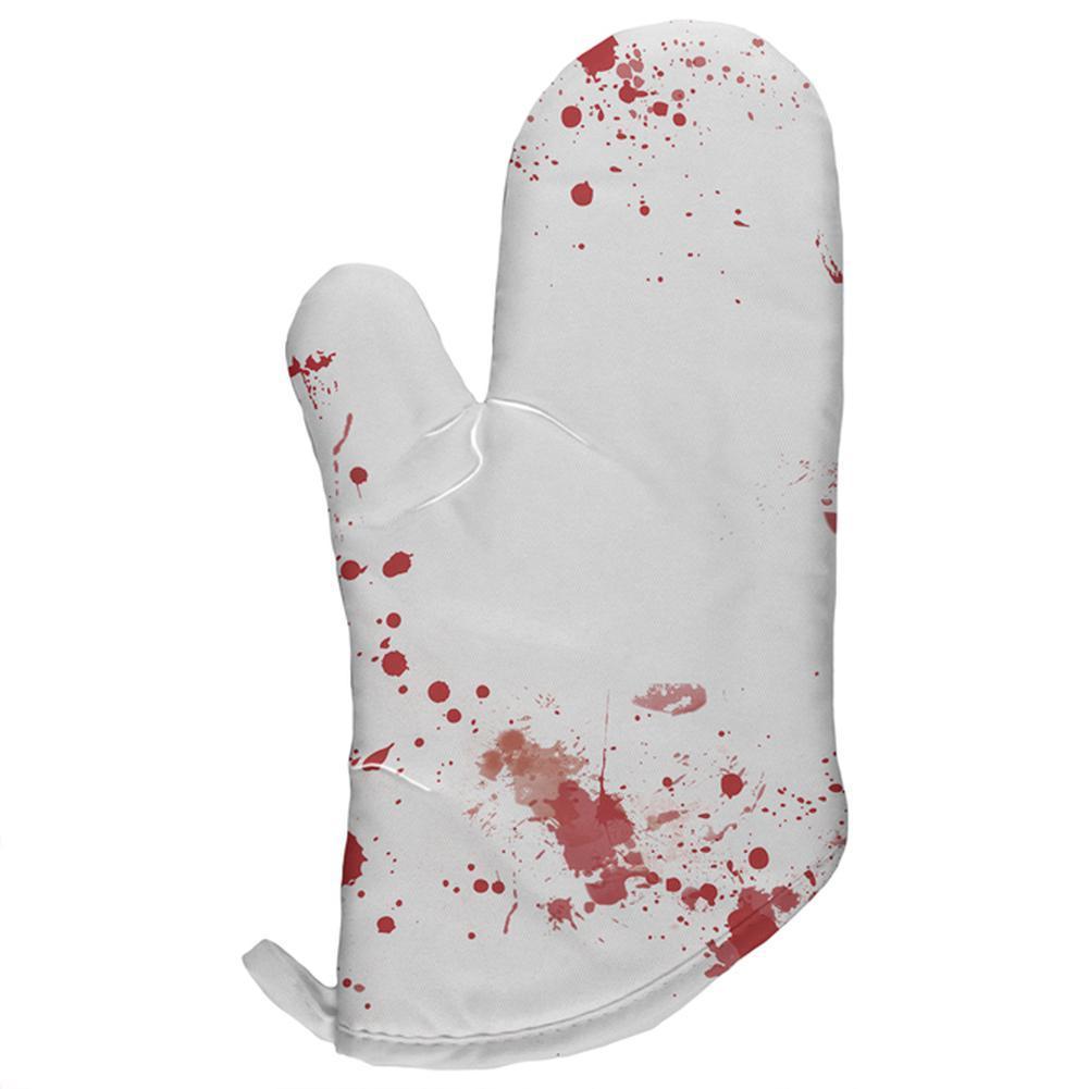 Halloween Blood Splatter All Over Oven Mitt